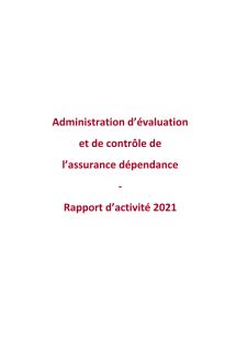 Rapport d'activité de l'AEC 2021