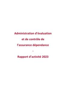 Rapport d'activité de l'AEC 2023